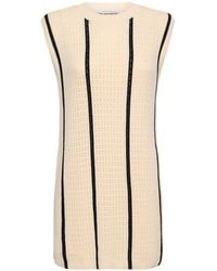 Anine Bing - Lanie Striped Cotton Blend Mini Dress - Lyst