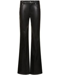 Y. Project - Faux Leather Flared Pants W/ Hooks - Lyst