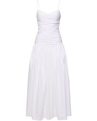 Matteau - Gathered Cotton Long Dress - Lyst