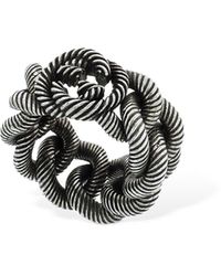 Gucci Anillo De Cadena "Interlocking G" - Metálico