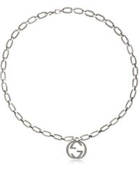 Gucci Collar "Interlock G" - Metálico