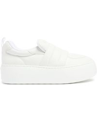 Roger Vivier - Puffy Leather Low Top Sneakers - Lyst