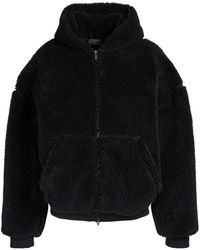 Balenciaga - Femme Sweat-Shirt Zippé En Sherpa À Capuche - Lyst