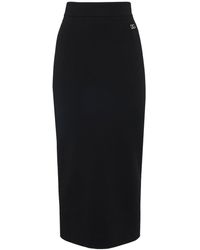 Dolce & Gabbana - Stretch Jersey Midi Pencil Skirt - Lyst