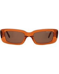 DMY BY DMY Preston Squared Acetate Sunglasses - Brown