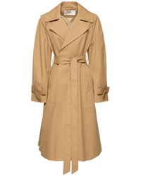 Victoria Beckham - Cotton Raglan Trench Coat - Lyst