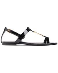 Saint Laurent - Shoes > sandals > flat sandals - Lyst