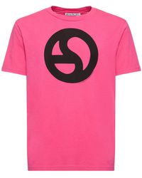 Acne Studios - Everest Monogram Cotton Blend T-Shirt - Lyst