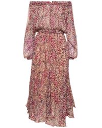 Isabel Marant - Volga Printed Viscose Long Dress - Lyst