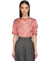 Rochas Oberteil Aus Acetat "broken" - Pink