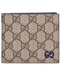 Gucci Wolf Print Gg Supreme Wallet for Men Lyst
