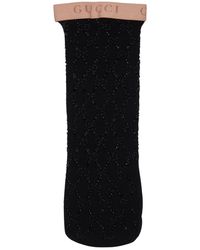 Gucci Elastische Socken Mit Gg-verzierung - Schwarz