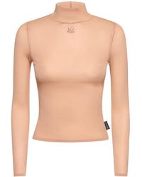 Courreges - Top second skin in jersey - Lyst