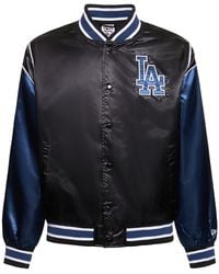 KTZ - Mlb La Dodgers Satin Varsity Jacket - Lyst