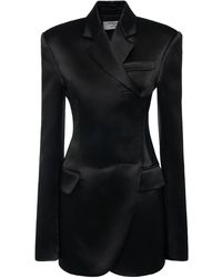 Sportmax - Globale Satin Double Breasted Jacket - Lyst