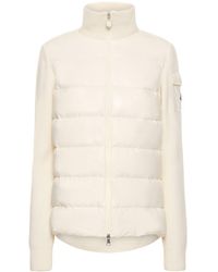 Moncler - Ribbed-sleeve Wool Padded Jacket - Lyst