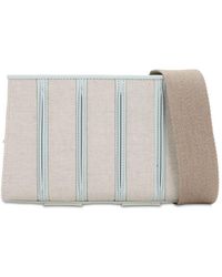 Max Mara Canvas & Leather Shoulder Bag - Multicolour