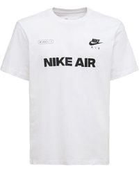 Nike Baumwolle -T-Shirt mit Swoosh in Weiß für Herren | Lyst CH