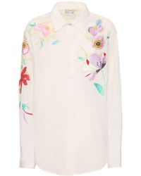 Forte Forte - Heaven Embroidered Cotton Voile Shirt - Lyst