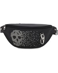 Alexander McQueen Gürtelztasche Aus Leder Mit Maxinieten - Schwarz