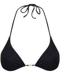 DSquared² - Top triangular de bikini de lycra - Lyst