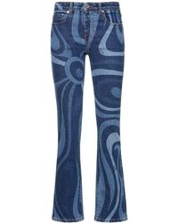 Emilio Pucci - Marmo Printed Straight Jeans - Lyst