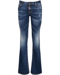 DSquared² Ausgestellte Jeans Aus Baumwolldenim - Blau