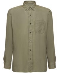 Tom Ford - Camicia slim fit in lyocell - Lyst