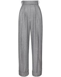 Alexandre Vauthier - Pleated Houndstooth Pants - Lyst