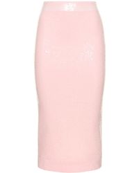 ROTATE BIRGER CHRISTENSEN - Sequined Midi Pencil Skirt - Lyst