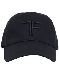 Tom Ford - Canvas & Smooth Leather Cap - Lyst