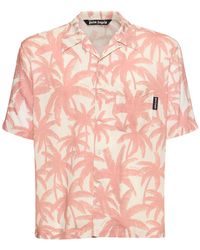 Palm Angels - Palm Print Viscose Shirt - Lyst