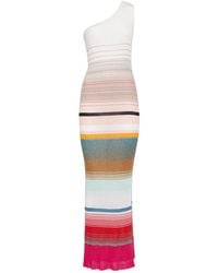 Missoni - One-shoulder Knitted Maxi Dress - Lyst