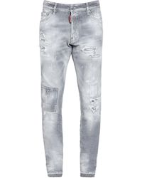 Herren Bekleidung Jeans Jeans mit Gerader Passform DSquared² 18cm Jeans Aus Baumwolldenim cool Guy in Grau für Herren 
