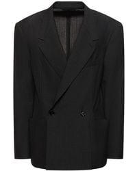 Lemaire - Soft Tailored Wool Blend Jacket - Lyst