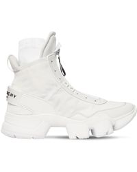 Givenchy Baskets Montantes Style Chaussettes En Nylon "Jaw" - Blanc