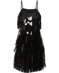 The Attico - Crystal & Sequin Embellished Mini Dress - Lyst