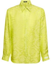 Versace - Camisa de viscosa y seda - Lyst