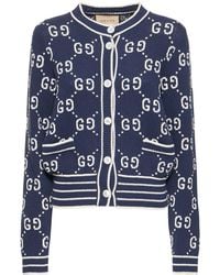 Gucci - Cardigan in maglia di misto cotone - Lyst