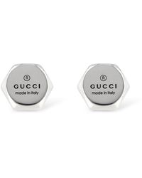 Gucci - Trademark Sterling Earrings - Lyst