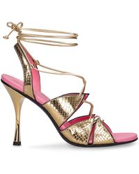 DSquared² - 100mm Laminated Leather Sandals - Lyst