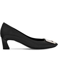 Roger Vivier Décolleté "Trompette" In Vernice 45Mm - Nero