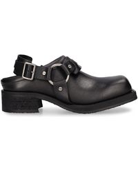 Acne Studios - 50Mm Leather Slingback Mules - Lyst