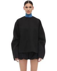 Nina Ricci Neoprene Jumper W/knot Detail - Black