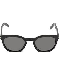 Saint Laurent - Sl 28 Slim Round Acetate Sunglasses - Lyst