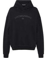 Dolce & Gabbana - Jersey-hoodie Mit Logo - Lyst