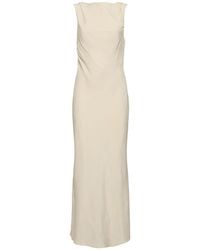 St. Agni - Draped Cowl Midi Dress - Lyst