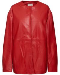 Loulou Studio - Atalia Round Neck Leather Coat - Lyst