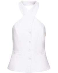 Reformation - Mujer Top De Lino - Lyst