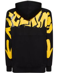 DISCLAIMER - Logo Printed Cotton Hoodie - Lyst